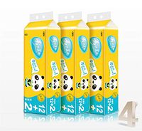 Paper Tissues, Bamboo Toilet Paper Bulk, Safe Biodegradable Bath Tissue, Eco Friendly Soft 4-Ply for Home Hotel - 14 Rolls Yellow