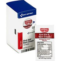 First Aid Only Burn Cream, 10 Packets/Box