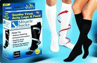 As Seen on Tv Miracle Socks Black Pain Relieving Socks