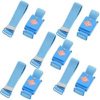 uxcell 5 Pcs Blue Anti Static ESD Discharge Cordless Wrist Strap Band