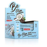 Nutrend Be Slim 30% Protein Bar 20x35g Chocolate Cococnut Low Sugar, High Fibre, Green Tea and Real Chocolate Milk