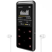 16GB MP3 Player, 1536kbps Voice Recorder, No Bluetooth, HiFi Lossless Sound Music Video Player with FM Radio E-Book, 60 Hours Playback, Built-in Speaker, Support up to 128GB, with Earphone