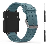 Eway Compatible Garmin vivoactive Band,Soft Silicone Replacement Band for Garmin vivoactive Watch,Not fit Garmin vivoactive hr (Cyan)