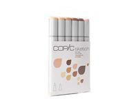 Copic Markers 6-Piece Sketch Set, Skin Tones I