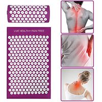DEFUNX Acupressure Mat and Pillow Set - Relieves Stress, Back, Neck, and Sciatic Pain Full Body Relaxation Yoga mat