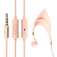 Misszhang-US Exquisite Elf Ears in-Ear Soft Ear Tips Stereo Wired Earphone for PC Tablet Phone Flesh Pink