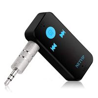 Bluetooth Receiver for Car Hands-Free Calls, Protable Wireless Audio Adapter, Bluetooth V4.1 Car Kit 3.5mm Aux Stereo Output for Home Audio Music Streaming Sound System,Support TF Card,Easy to Control