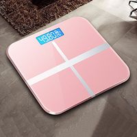 Body Weight Scales, Step-On Digital Bathroom Scale Backlight Weight Scales with Temperature Display (Rose Gold)