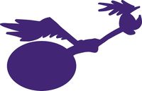 hBARSCI Impossibly Fast Bird Vinyl Decal - 5 Inches - for Cars, Trucks, Windows, Laptops, Tablets, Outdoor-Grade 2.5mil Thick Vinyl - Purple