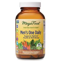 MegaFood, Men's One Daily, Daily Multivitamin and Mineral Dietary Supplement with Vitamins B, D and Zinc, Non-GMO, Vegetarian, 90 Tablets (90 Servings)