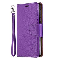 Samsung Galaxy A50 Flip Case, Cover for Samsung Galaxy A50 Leather Kickstand Mobile Phone Cover Extra-Shockproof Business Card Holders with Free Waterproof-Bag Absorbing