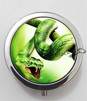 BlackKey Snake 3-Compartment Decorative Pocket Gift Box Case Organizer for Pill, Color 1 -2216