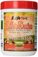Lifetime Life's Basics Plant Protein Power, 5 Fruit Blend, 21.6-Ounce