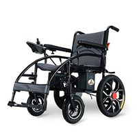 Electric Wheelchair,Elderly Disabled Intelligent Automatic Portable Scooter Multifunctional Folding,New Upgraded High Power Dual Motor,Black