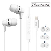OPSO Eearphones in-Ear Headphones, [MFi Certified] Wired Headset with Mic and Remote Control Stereo Noise Canceling Compatible iPhone 8/8 Plus/X/XR/XS MAX