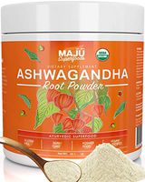 MAJU's Ashwagandha Powder - Organic Root, Supplements Anxiety Relief, Feel Good Mood, Use in India Moon Milk, Adaptogenic Natural Herbs w/Protein for Depression, Best Pure Ashwaganda to Extract, 170g