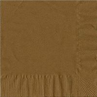 50 Plain Solid Colors Luncheon Dinner Napkins Paper - Gold