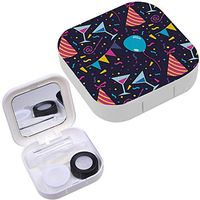 Portable Contact Lens Case Box Travel Kit Mirror + Bottle + Tweezers Container Holder [ Birthday Party ]