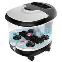 WeiX Foot Massager Electric Finger Pressure Roller Massage Point Heating Finger Pressure Massage Ball Adjustable Time and Temperature Led Display