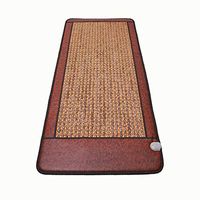 PHYMAT Natural Far Infrared Heating Pad PEMF Amethyst Heat Mat - Hot Stone Massage Pad - Overheat Protector Smart Timer&Temperature Setting （ 70"X31"）