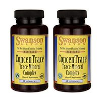 Swanson Concentrace Trace Mineral Complex 60 Veg Capsules (2 Pack)