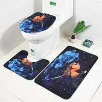 Vacio 3 pcs/Set Extra Soft and Absorbent Shaggy Rugs,Thick Plush,Machine Washable,for Toilet,Tub,Shower, and Bath Room, 14