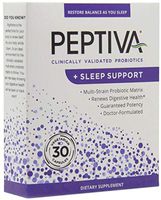 Peptiva 26 Billion CFU Probiotic and Sleep Support - Clinically Validated Multi-Strain Probiotic - Lactobacillus and Bifidobacterium, Melatonin