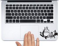 Totoro Sitting on Tree Branch Printed Trackpad Clear Vinyl Decal Sticker Compatible with Apple MacBook Pro Air 11" 12" 13" 15" All Years Laptop Trackpad Keyboard (New 13" Macbook Pro)