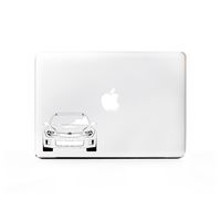 (2X) StickAny Laptop Series Subaru Impreza WRX Stink Eye Sticker for MacBook Pro, Chromebook, Surface Pro, and More (White)