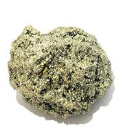 CRYSTALMIRACLE 169 Grams Golden Pyrite Gemstone Rock Crystal Healing Reiki Feng Shui Gift Psychic Energy Peace Wellness Handcrafted Vaastu Health