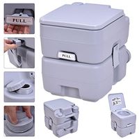 5 Gallon 20L Portable Toilet Flush Travel Camping Outdoor/Indoor Potty Commode