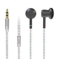 NICEHCK ME80 15.4mm Dynamic Driver Earbud 1DD CNC Metal Shell HiFi Balanced Stereo Sound Fidelity Earphone 3.5mm Jack High Purity OFC Cable (ME80, Grey)