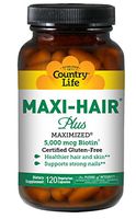 Country Life Maxi-Hair with 5000 mcg of Biotin - 120 Vegetarian Capsules