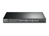 TP-LINK JetStream 24-Port Gigabit L2 Managed PoE+ Switch with 4 SFP Slots, 384W (T2600G-28MPS)