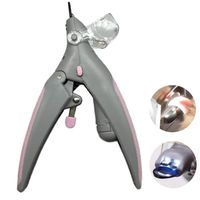 Illuminated Pet Nail Clipper, 5X Magnification Pet Nail Scissor Safe with LED Light, Pet Grooming Nail Care Tool Great for Dogs Cats