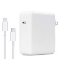 87W USB-C Type C Power Adapter Fit for MacBook Pro 15-inch 13-inch with Thunderbolt 3 (USB-C to USB-C Cable Included) Laptop Power Supply Cord