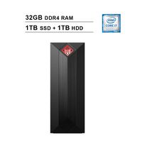 HP 2019 Omen 875 Obelisk Gaming Desktop (9th Gen Intel 8-Core i7 9700k up to 4.90 GHz, 32GB DDR4 RAM, 1TB SSD + 1TB HDD, NVIDIA GeForce GTX 1660 Ti, Bluetooth, WiFi, Windows 10)