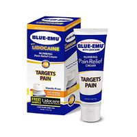 Blue-Emu Lidocaine Pain Relief Cream Maximum Strength Numbing Pain Relief Cream, 2.7 Ounce