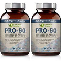 Vitamin Bounty - Pro 50 Probiotic - 13 Probiotic Strains, 50 Billion Organisms Per Serving (2 Pack)