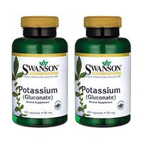 Swanson Potassium (Gluconate) 99 Milligrams 100 Capsules (2 Pack)