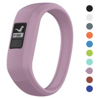 Meifox Compatible with Garmin vivofit JR Bands for Kids,Solf Silicone Replacement Band with Garmin Vivofit JR/Vivofit JR 2 / Vivofit 3 (Purple, Small)