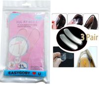 Easygoby 3 Pairs Silicone Back Heel Liner Gel Cushion Pads Insole High Dance Shoes Grip