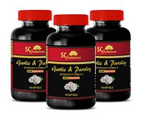 antioxidant Supplement for Men - Garlic & Parsley 600MG (ODORLESS Formula) - Parsley Supplements - 3 Bottles 300 Softgels