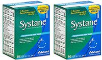 Systane Lubricant Drops for Mild Dry Eye Symptoms, Preservative-Free Sterile Vials, 30 Count (Pack of 2)