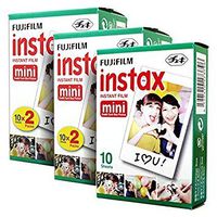 Fujifilm Instax Mini 50 Film for Fuji 7s 8 25 50s 90 300 Instant Camera, Share SP-1 White