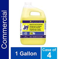 Dishwashing Liquid Soap Detergent by Joy Professional, Bulk Degreaser Removes Greasy Foods from Pots, Pans and Dishes in Commercial Restaurant Kitchens, Lemon Scent, 1 gal. (Case of 4)