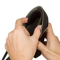 ZenToes Heel Protectors Back of Shoes Cushioned Adhesive Liner Inserts for Men and Women - 8 Count (Black)