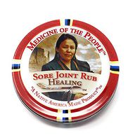 Sore Joint Rub Healing Salve Ointment for Arthritis, Muscle Pain by Medicine of The People .75 oz