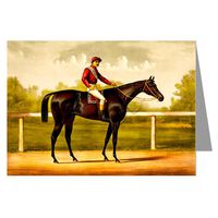 12 Note Cards set of Currier and Ives of the illustration Grand Racer Kingston 1891