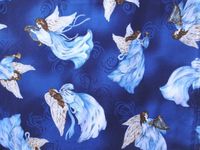 'NUGGLEBUDDY Microwavable Moist Heat & Aromatherapy Organic Rice Pack. GORGEOUS" Heavenly Angels" Fabric with LAVENDER & LEMONGRASS Aromatherapy.